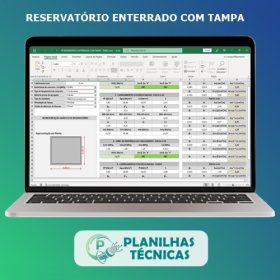 Planilha para Cálculo de Reservatórios Enterrados com Tampa