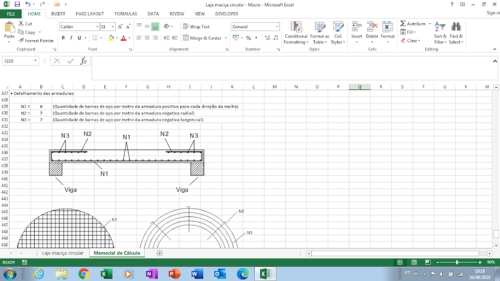 Planilha para Cálculo de Laje Maciça Circular - Imagem 6