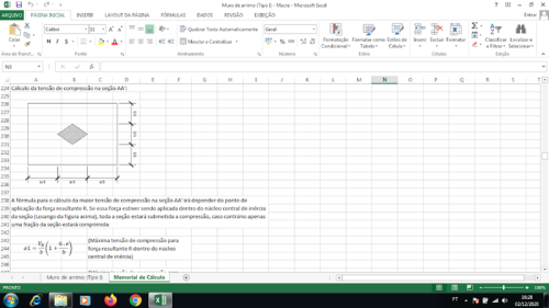 Planilha para Muro de Arrimo Perfil Trapezoidal (Tipo I) - Imagem 5