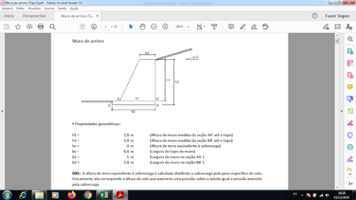 Planilha para Muro de Arrimo Perfil Trapezoidal (Tipo I) - Imagem 6