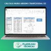 Planilha para Muro de Arrimo Perfil Trapezoidal (Tipo III)