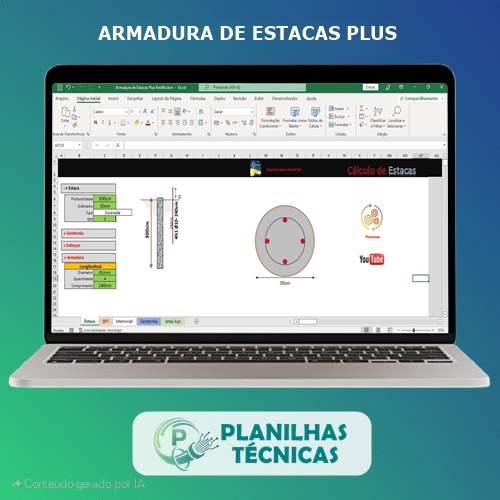Planilha Armadura de Estacas Plus