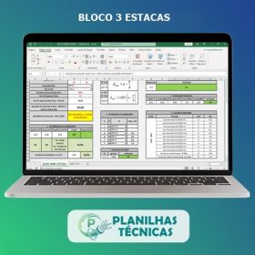 Planilha Cálculo Bloco sobre Estacas - 3 Estacas