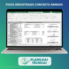 Planilha Cálculo Pisos Industriais de Concreto Armado V1