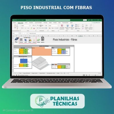 Planilha Cálculo Pisos Industriais com Fibras
