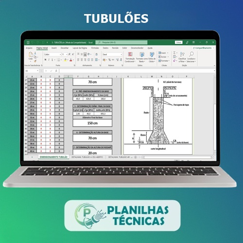 Planilha Cálculo de Tubulões