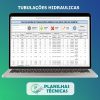 Planilha Cálculo de Tubulações Hidráulicas de Água Fria ou Quente