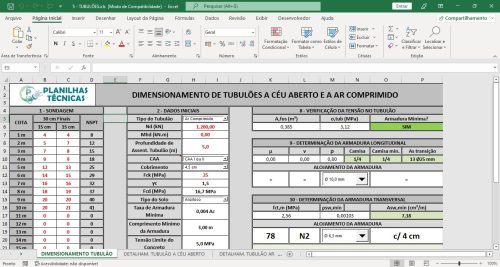 Planilha Cálculo de Tubulões - Imagem 4