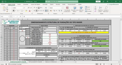 Planilha Cálculo de Radier - Imagem 3