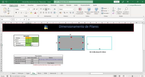 Planilha Muro de Blocos, Pilares, Vigas e Fundação - Imagem 6