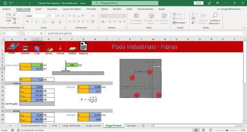 Planilha Cálculo Pisos Industriais com Fibras - Imagem 7