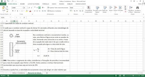 Planilha Instalações de Águas Pluviais (Calhas e Condutores) - Imagem 7