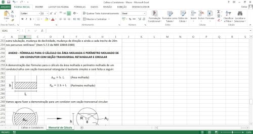 Planilha Instalações de Águas Pluviais (Calhas e Condutores) - Imagem 8
