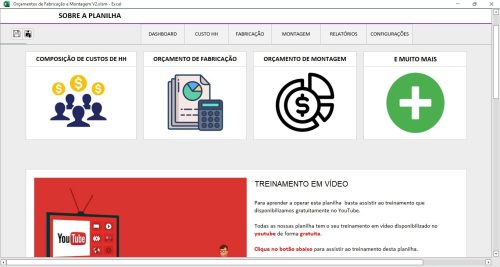 Planilha de Orçamentos de Fabricação e Montagem - Imagem 12