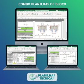 Pacote de Planilhas Cálculo de Blocos de Coroamento (5 Planilhas)