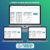 Pacote de Planilhas para Cálculo de Muros de Arrimo (4 Planilhas)