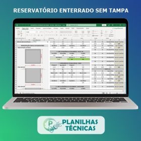 Planilha para Cálculo de Reservatórios Enterrados sem Tampa