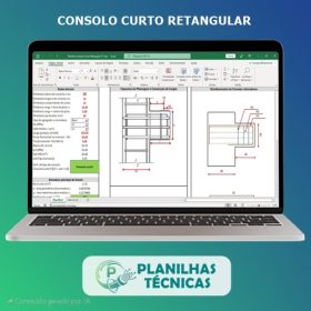 Planilha Consolo Curto Retangular